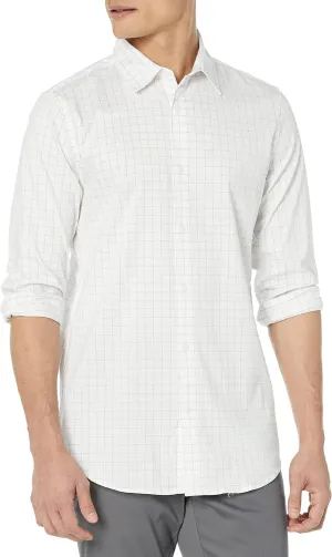 Amazon Essentials Men's Slim-Fit Long-Sleeve Stretch Dress Shirt