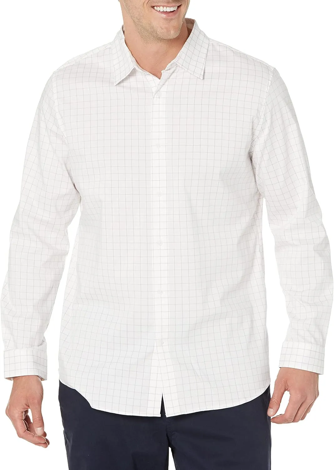 Amazon Essentials Men's Slim-Fit Long-Sleeve Stretch Dress Shirt