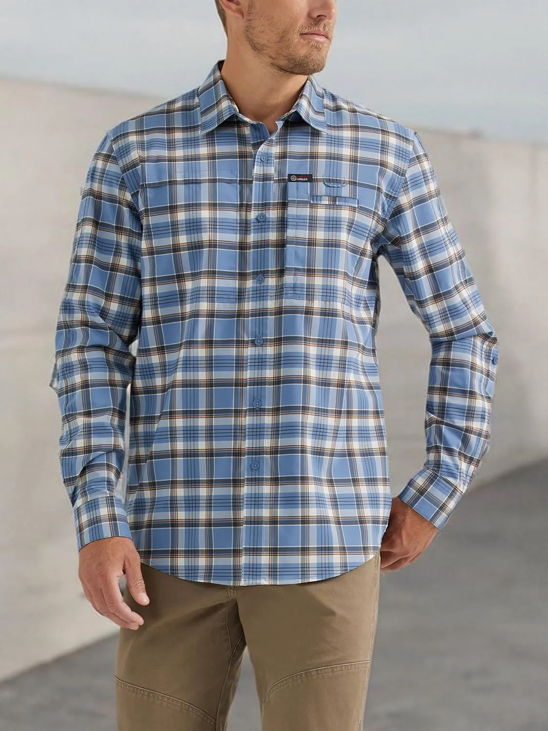 ATG by Wrangler Men's Long Sleeve Hike to Fish Shirt