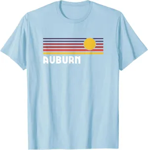 Auburn Alabama Classic Retro Vintage Style Sunset City T-Shirt
