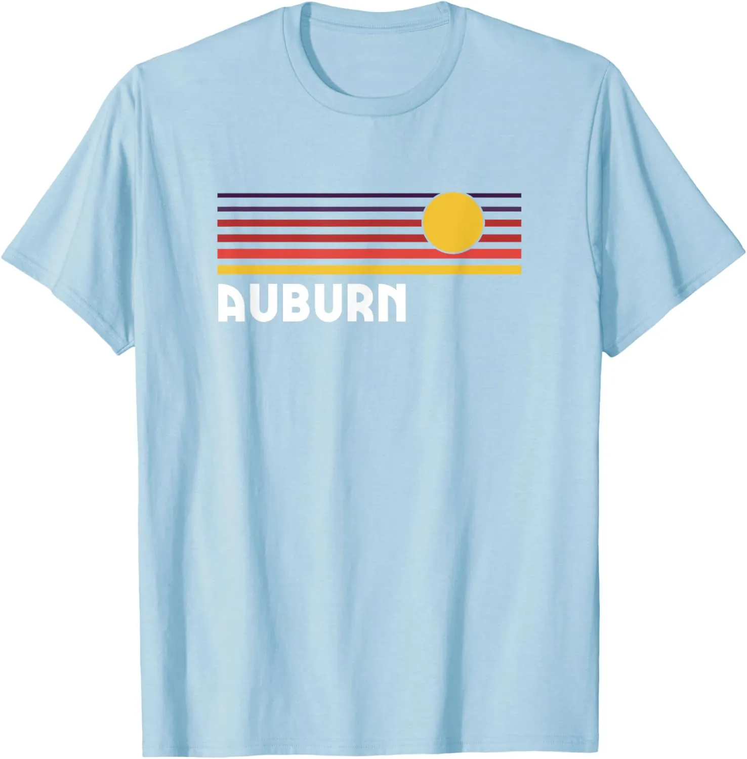 Auburn Alabama Classic Retro Vintage Style Sunset City T-Shirt