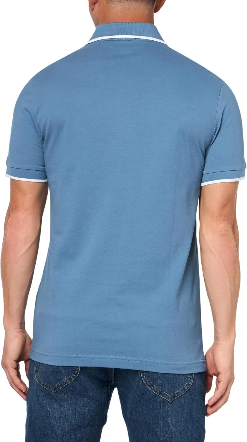 BOSS Men's Square Patch Logo Slim Fit Cotton Polo Shirt