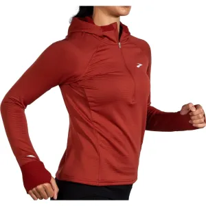 Brooks Notch Thermal 2.0 Womens Running Hoody - Red