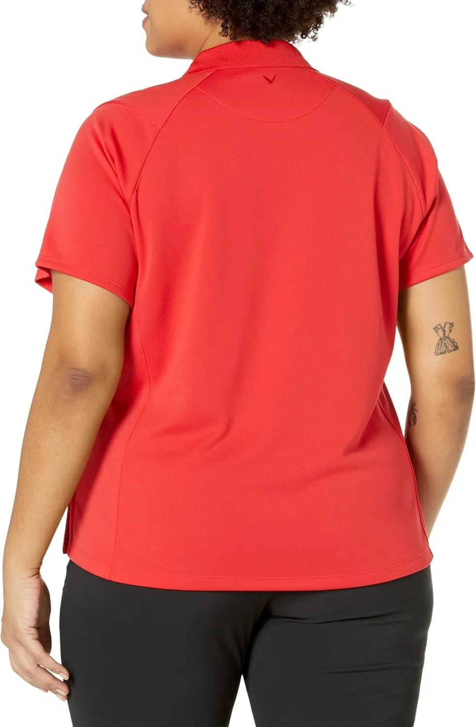 Callaway Women's Solid Swing Tech Short Sleeve Golf Polo Shirt