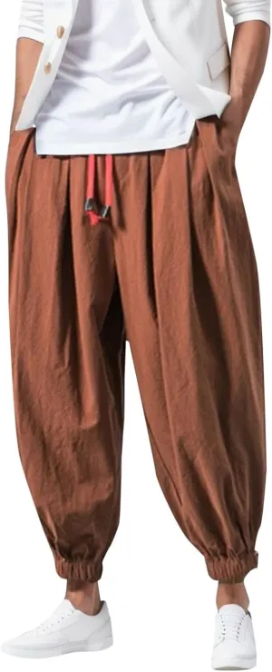 Cargo Work Pant Men Elastic Waist Casual Cargo Pants Athletic Sweatpants with Pockets Joggers Sweat Pant