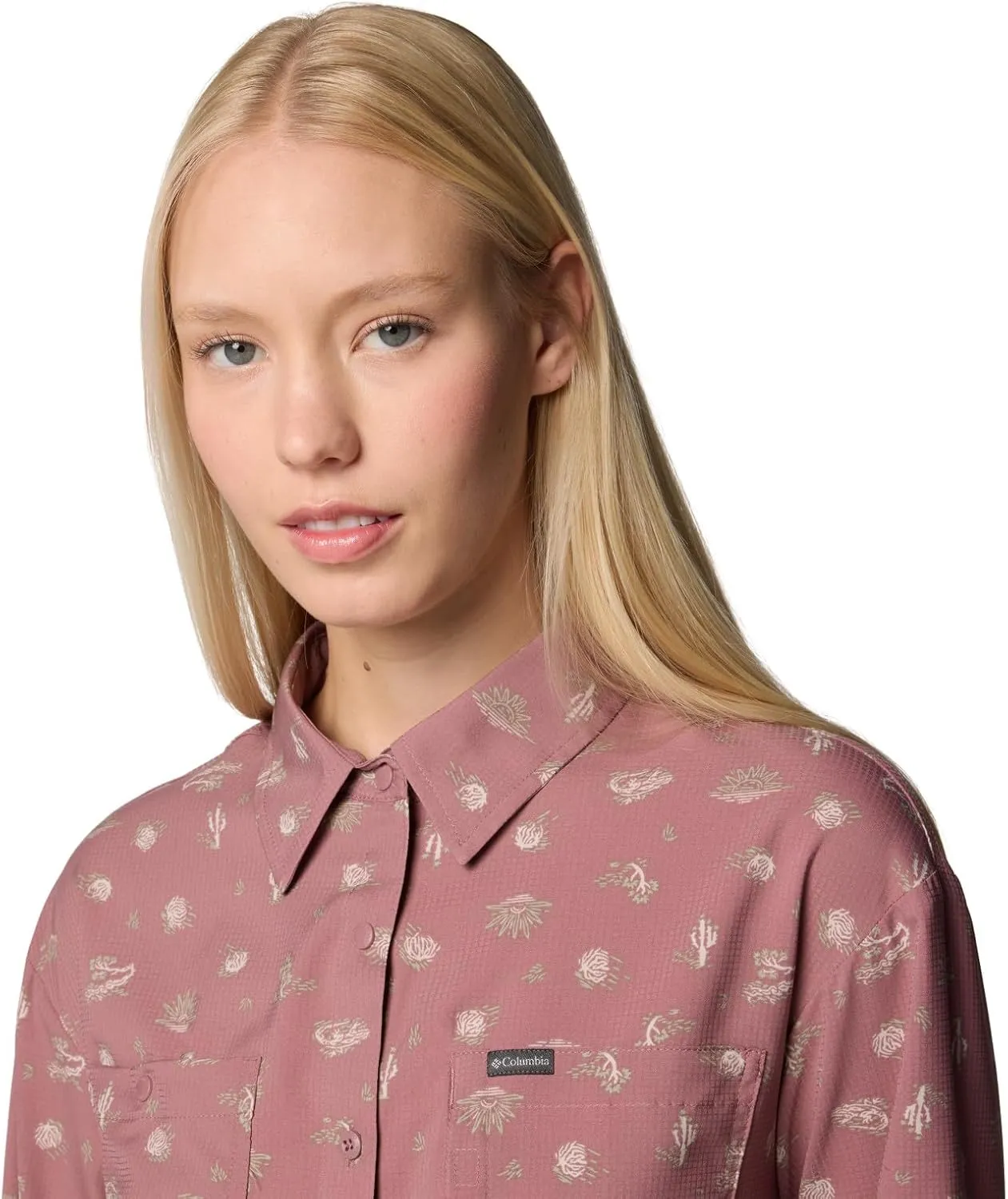 Columbia Women's Silver Ridge Utility Patterned Long Sleeve Shirt