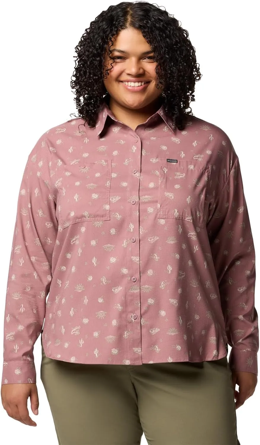 Columbia Women's Silver Ridge Utility Patterned Long Sleeve Shirt
