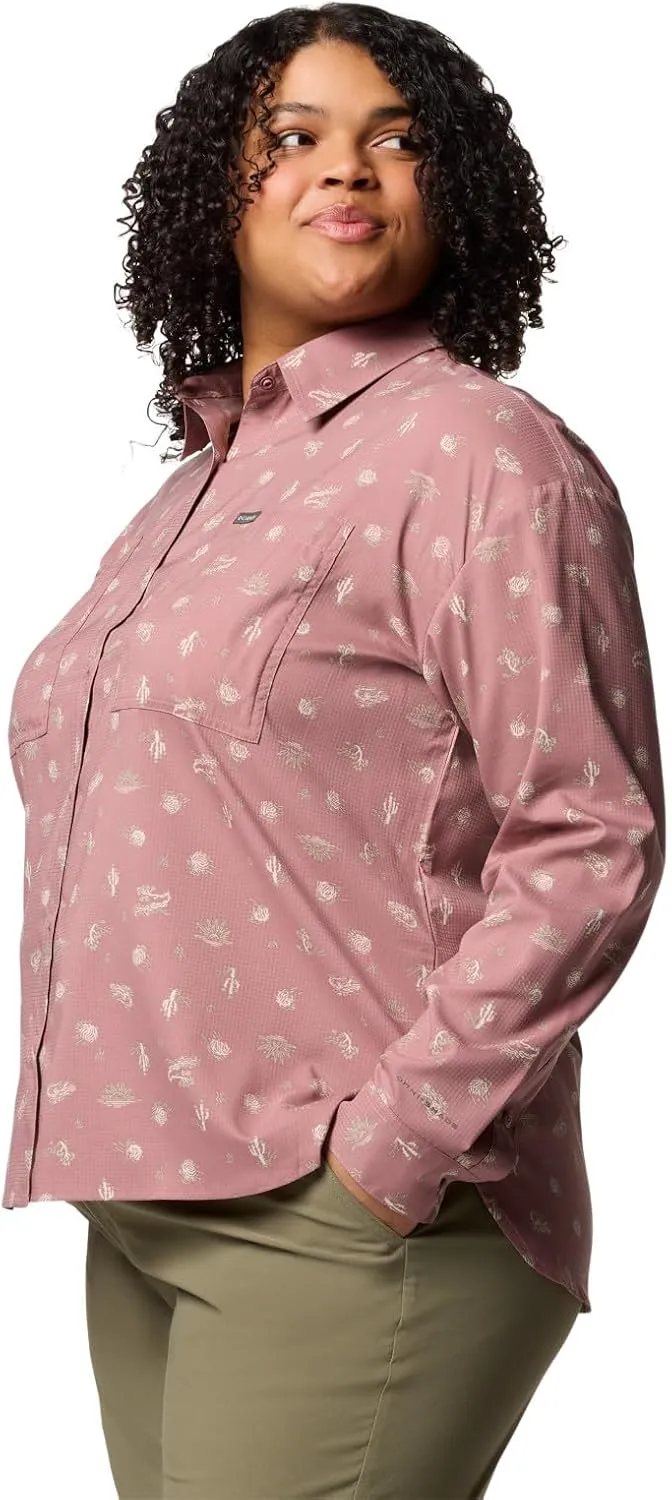 Columbia Women's Silver Ridge Utility Patterned Long Sleeve Shirt