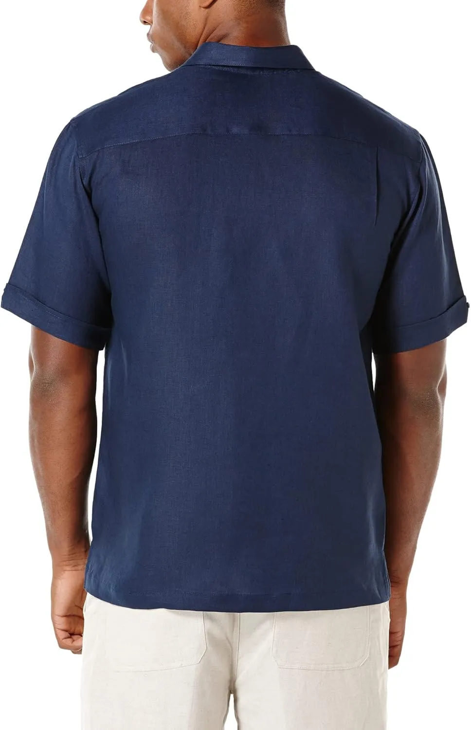 Cubavera Men's Chest Pocket Solid Short Sleeve Woven Shirt