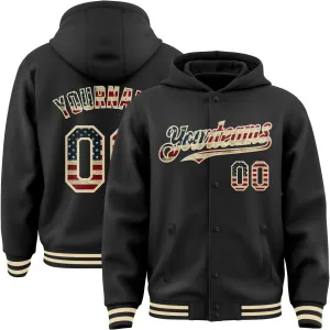 Custom Hoodie Baseball Jackets Personalized Varsity Letterman Jackets Stitched Name Number Logo for Men Women Youth
