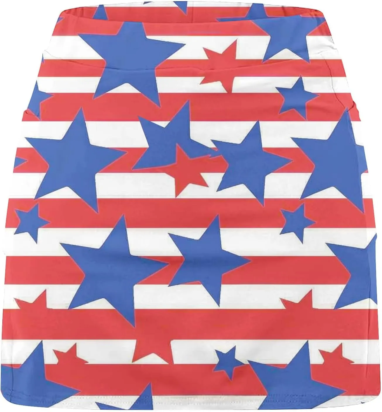 DDAPJ pyju 4th of July Tennis Skirt for Women High Waisted Athletic Skorts Running Workout Patriotic Skirts Skirted Shorts