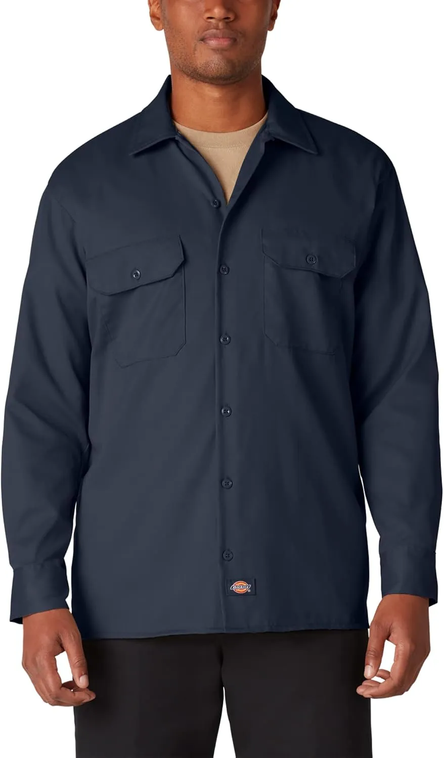Dickies Men's Big and Tall Long Sleeve Work Shirt