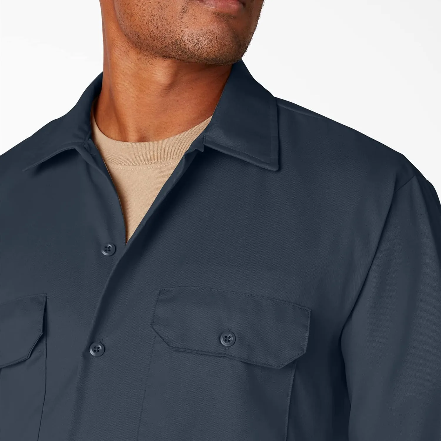 Dickies Men's Big and Tall Long Sleeve Work Shirt
