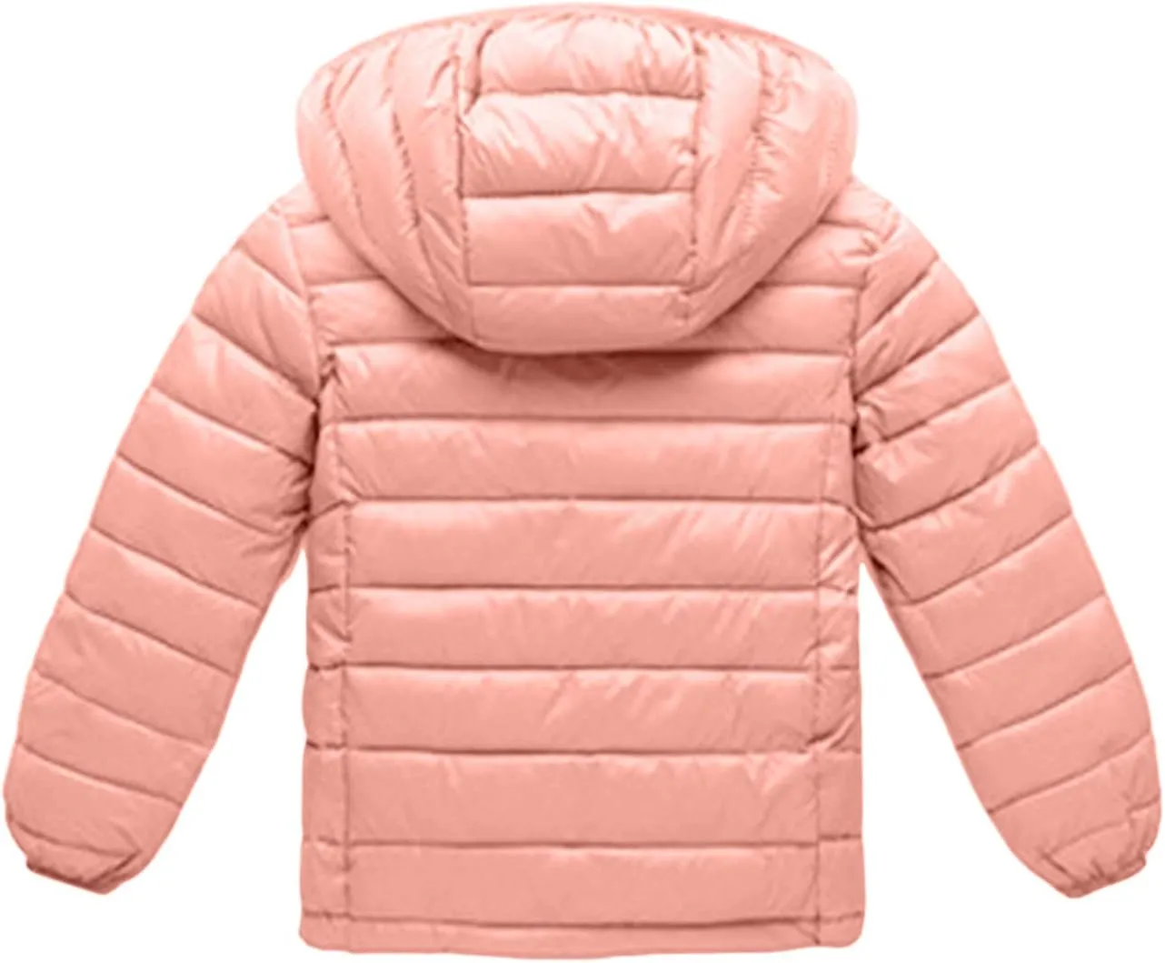 FLITAY Kid Winter Looser Fit Hooded Down Jacket Lightweight Warm Packable Jacket with Pocket