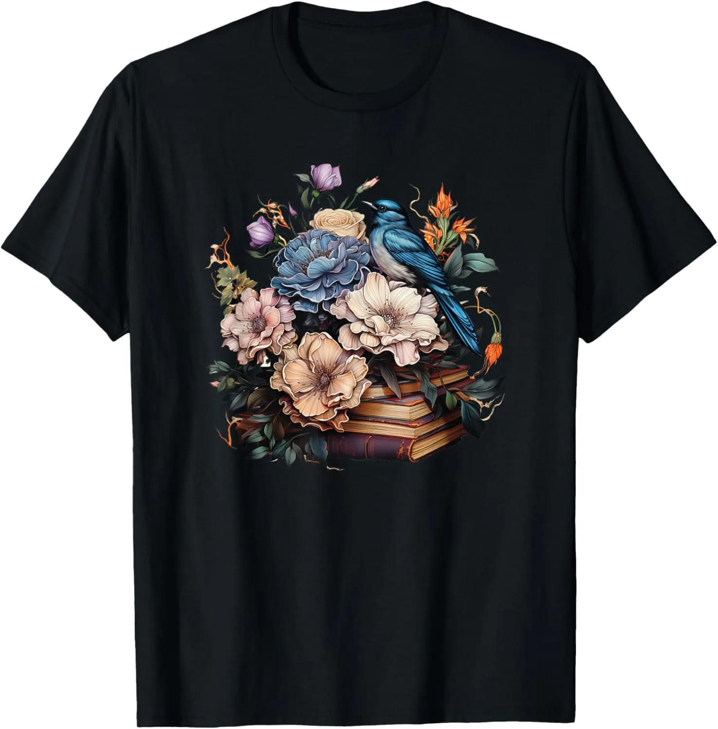 Floral Cute Graphic: Women's Vintage Wildflower Design T-Shirt