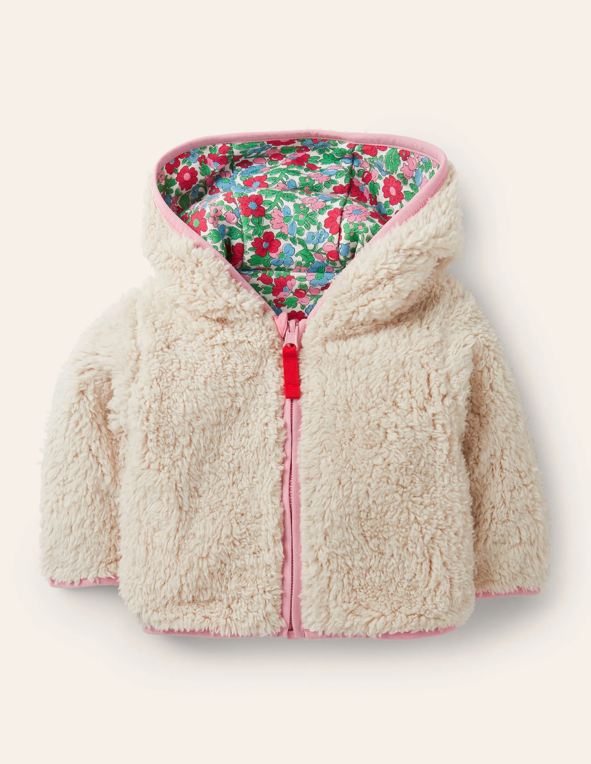 Floral Reversible Jacket-Ivory Vintage Bloom