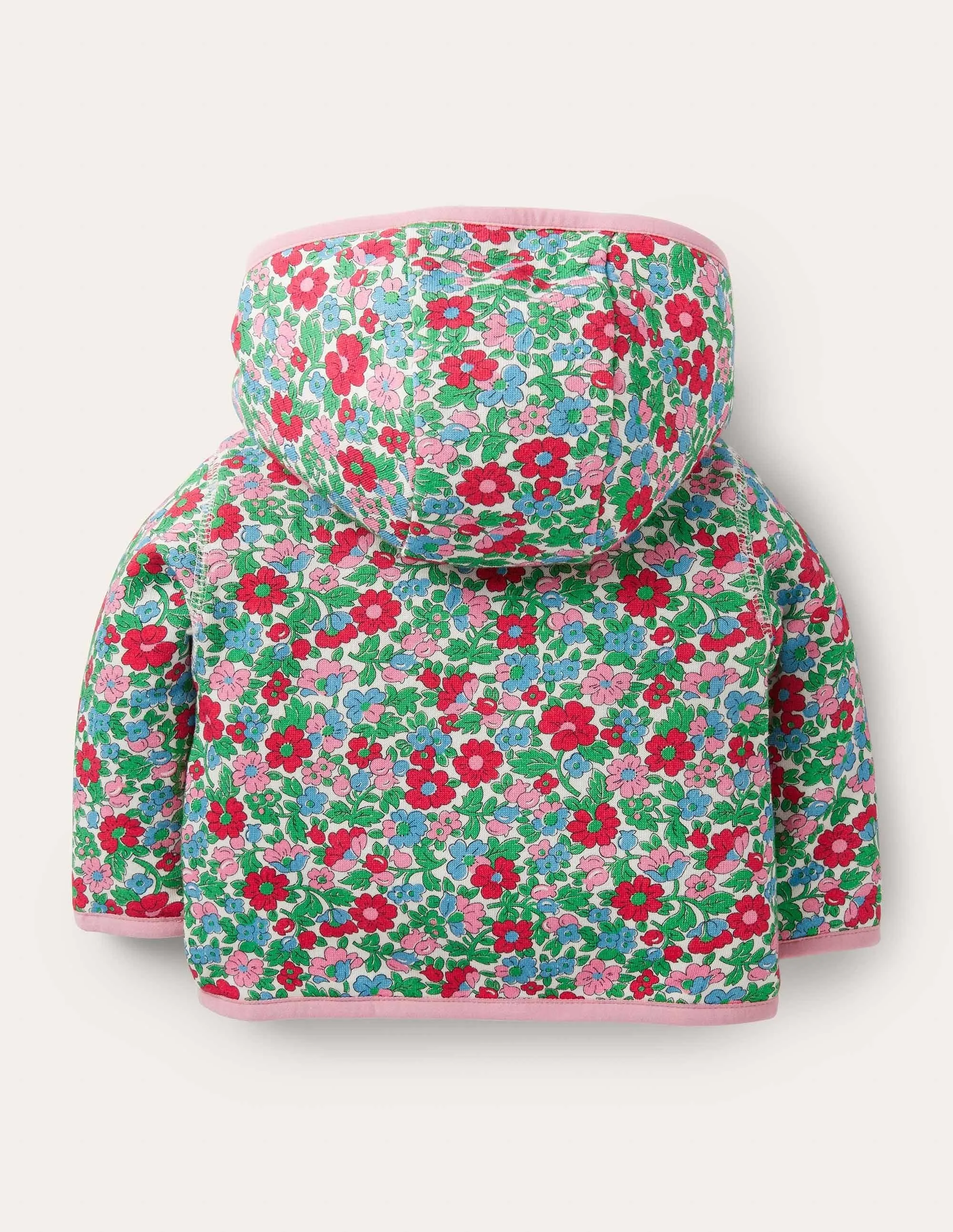 Floral Reversible Jacket-Ivory Vintage Bloom