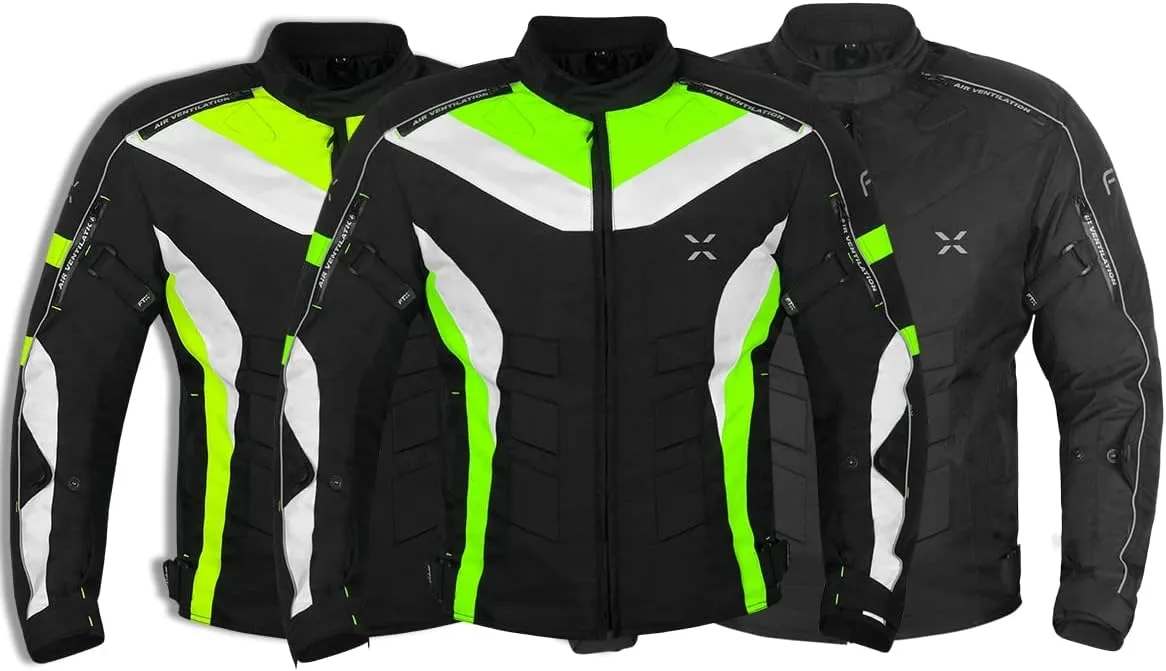 FTX Motorcycle Jacket for Mens Dual Sports Motocross Racing Biker Riding CE Armored Waterproof All-Weather