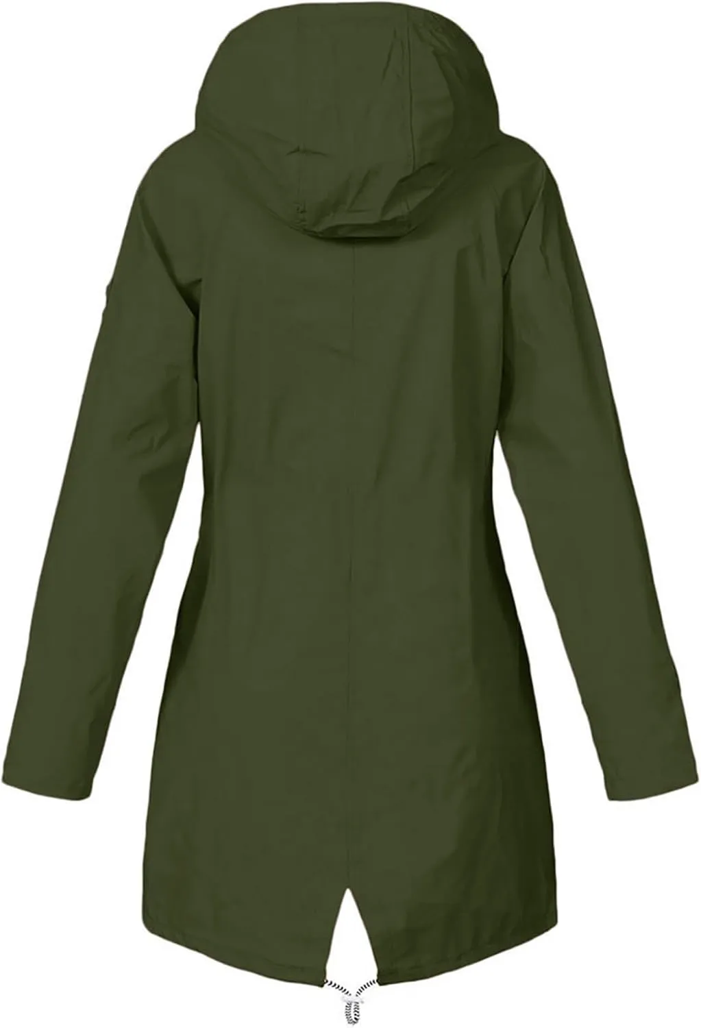 FZYLQY Hot Rain Jacket for Women Lightweight Long Hooded Raincoat Waterproof Outdoor Travel Hiking Windbreaker Trench Coats