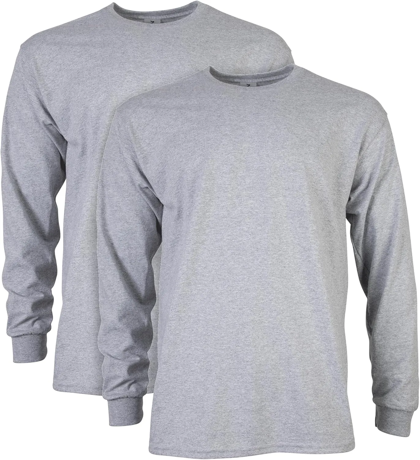 Gildan Men's Ultra Cotton Long Sleeve T-Shirt, Style G2400, Multipack, Sport Grey (2-Pack), 3X-Large