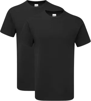 Gildan T-Shirt, Style GH000, Black (2-Pack), Medium