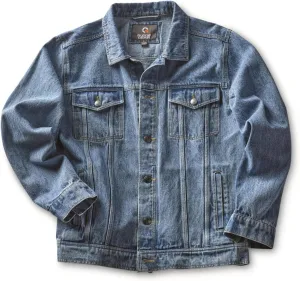 Guide Gear Mens Unlined Jacket; Cotton Button Down Cowboy Jean Coat