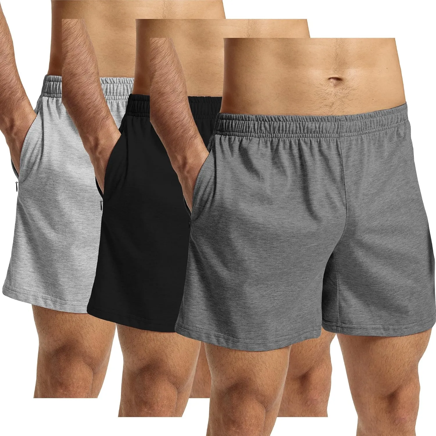 GYM REVOLUTION Men's Workout Running Gym Training Shorts