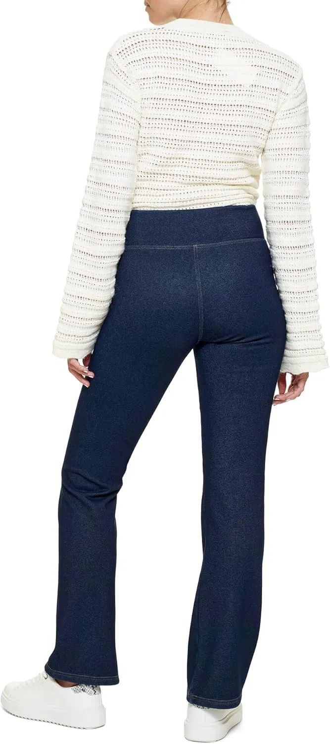 HUE Women's Plush Lined Warm & Cozy Denim Leggings