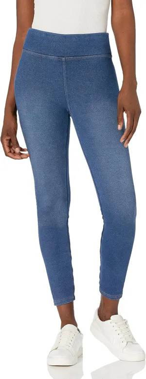 HUE Womens Plush Lined Warm & Cozy Denim Leggings