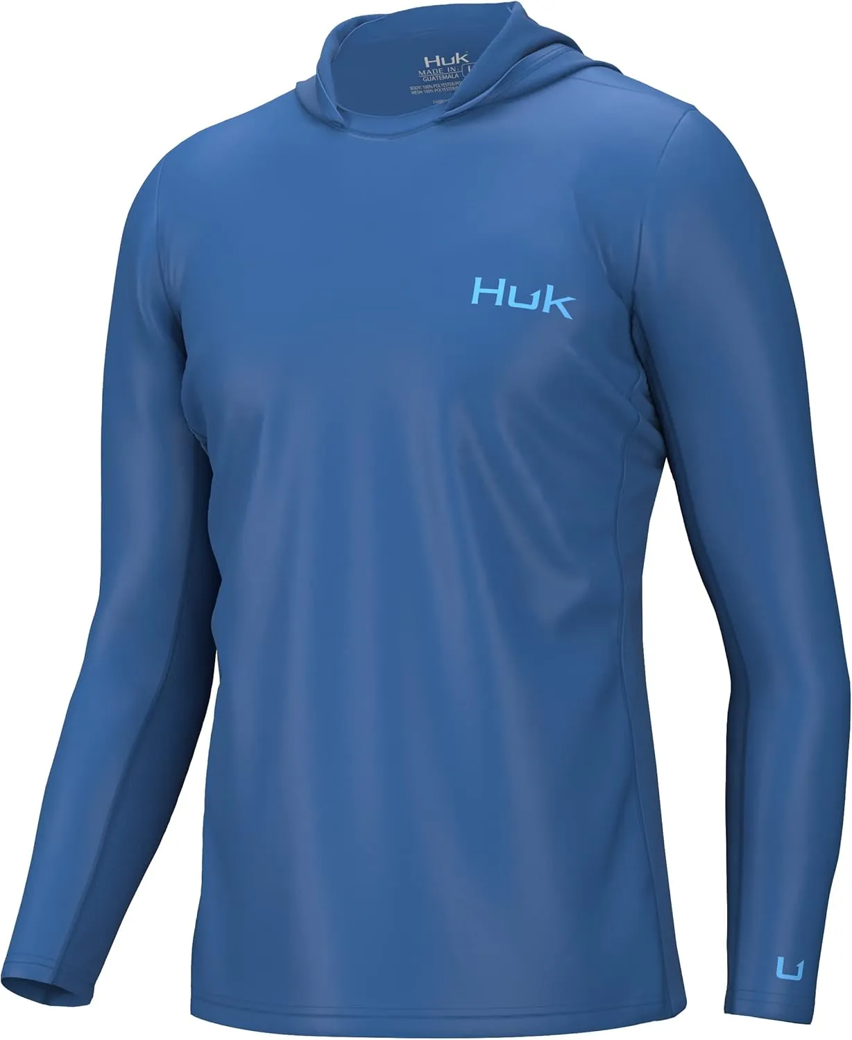 HUK Men's Icon Hoodie, Fishing Shirt with Sun Protection