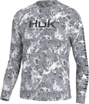 HUK Men's Pursuit Crew Long Sleeve, Sun Protecting Fishing Shirt