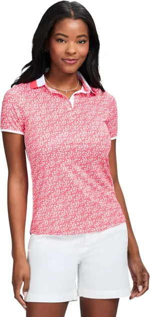 IZOD Women's Shirt Performance Stretch Golf Collared Short Sleeve
