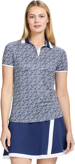 IZOD Women's Shirt Performance Stretch Golf Collared Short Sleeve