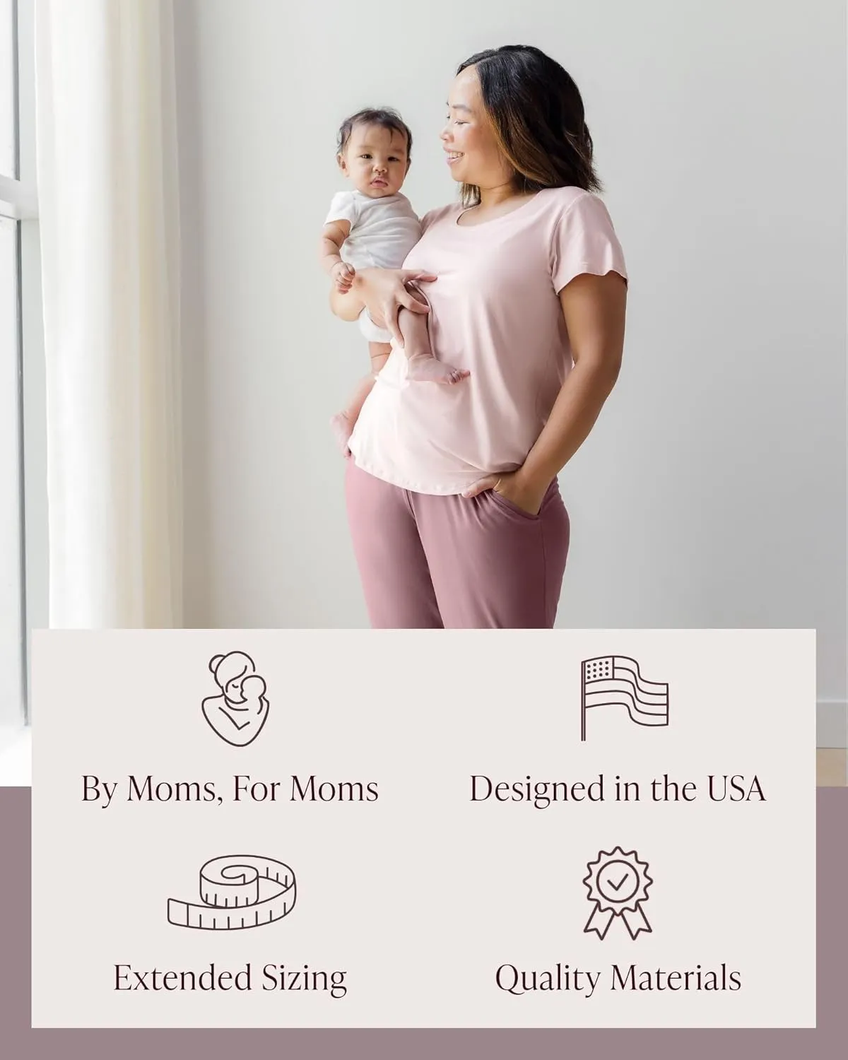 Kindred Bravely Everyday Maternity & Nursing T-Shirt | Maternity & Nursing Tops for Breastfeeding