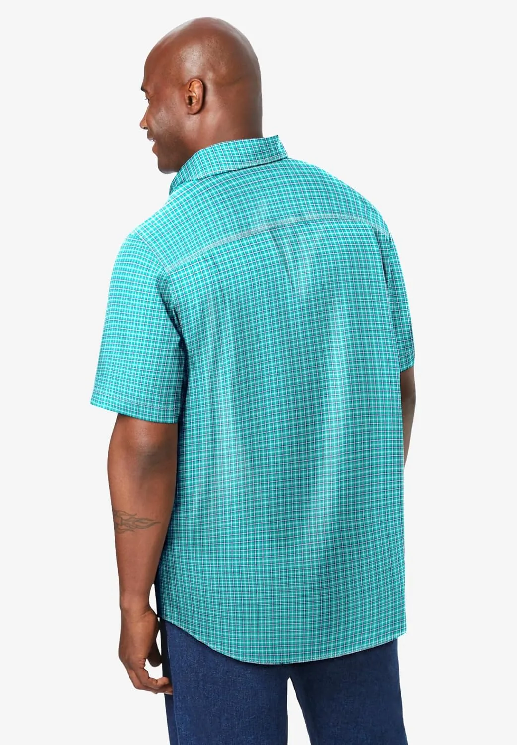 KingSize Men's Big & Tall Short Sleeve Wrinkle-Free Sport Shirt