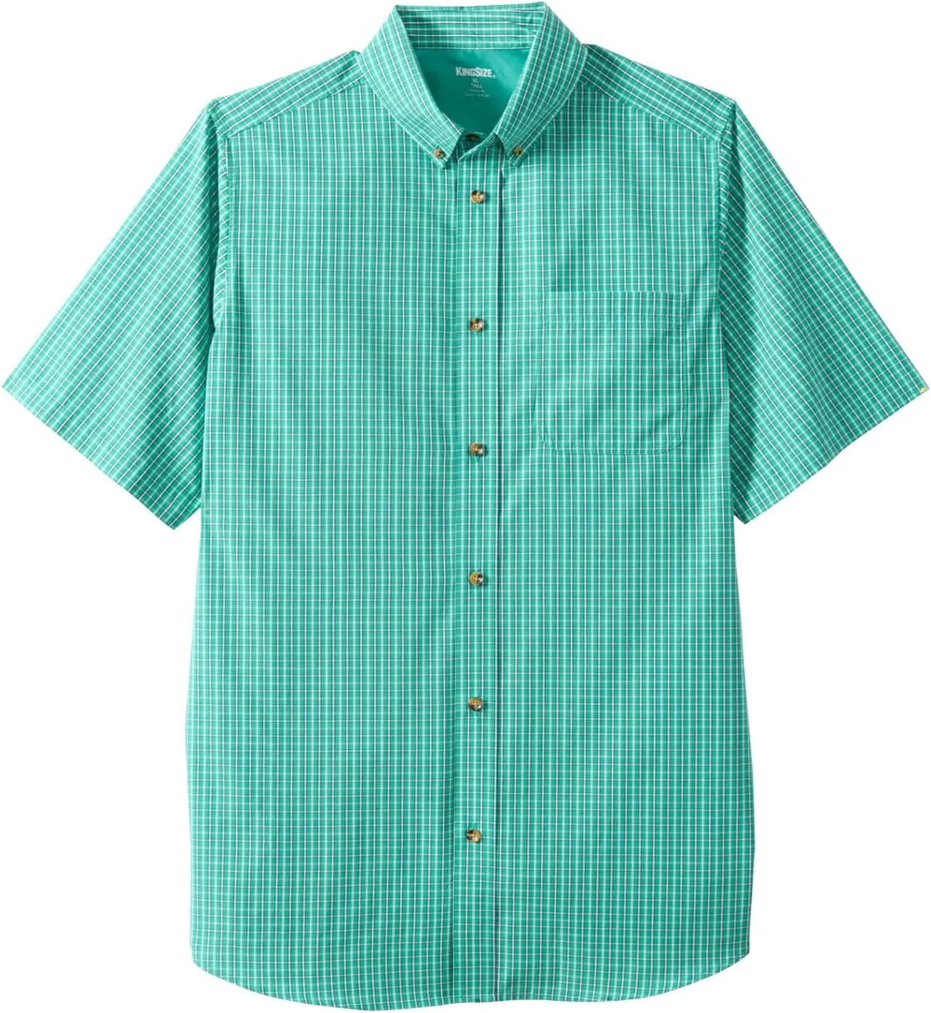 KingSize Men's Big & Tall Short Sleeve Wrinkle-Free Sport Shirt