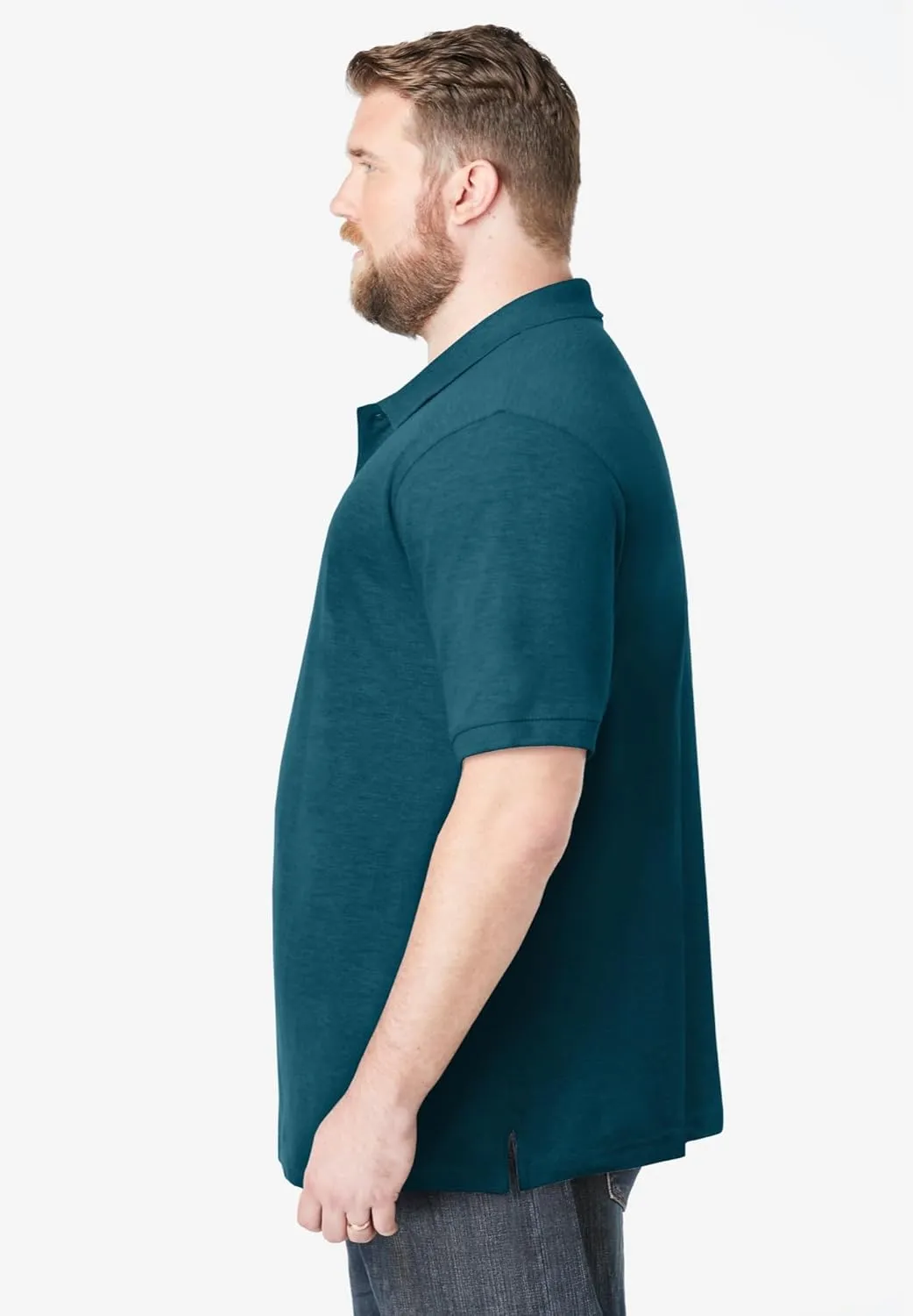 KingSize Men's Big & Tall Shrink-Less Piqu Polo Shirt