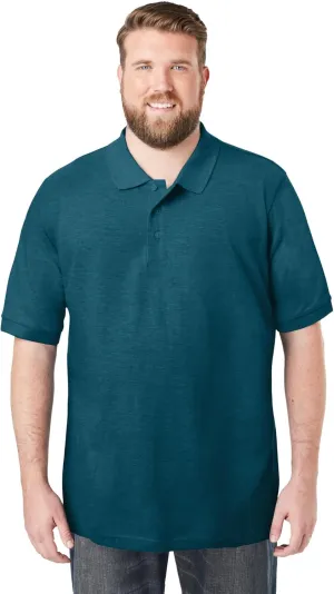 KingSize Men's Big & Tall Shrink-Less Piqu Polo Shirt