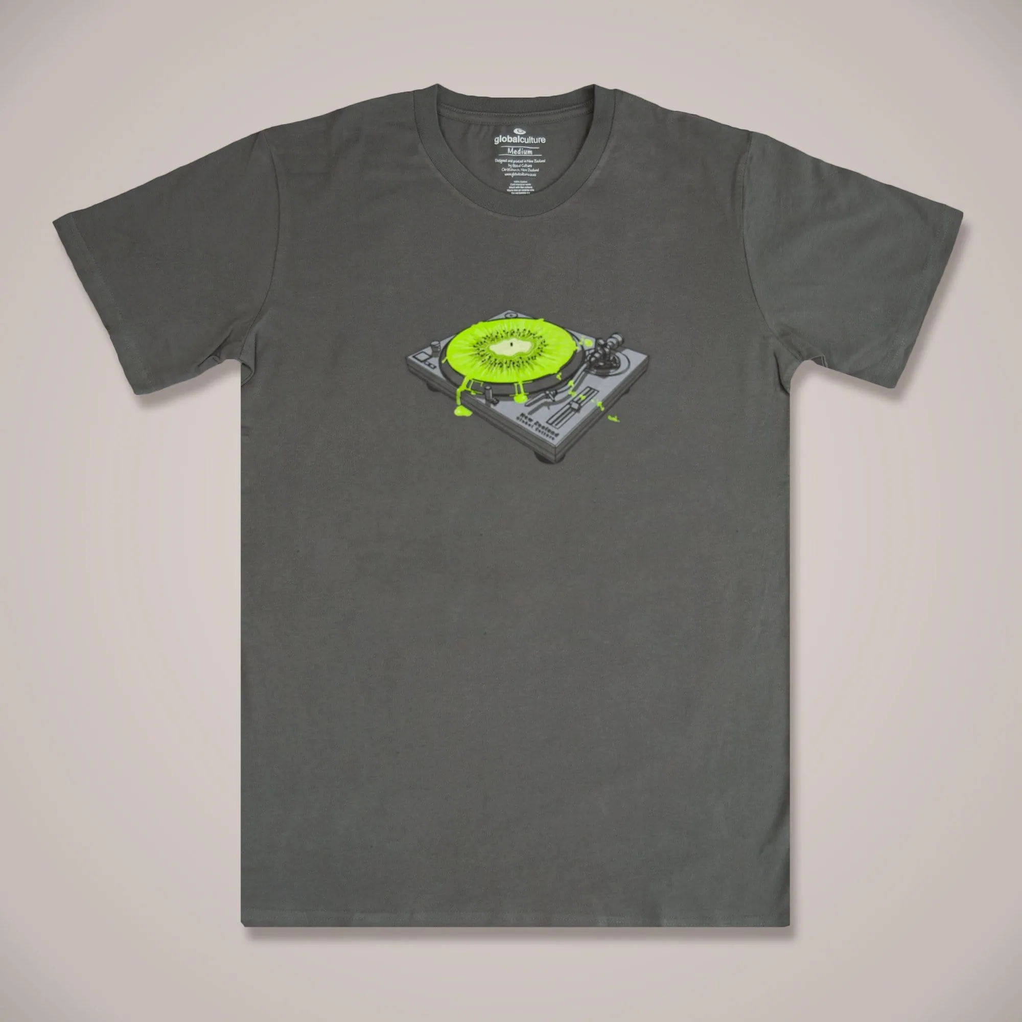 Kiwi Turntable II Mens T-Shirt
