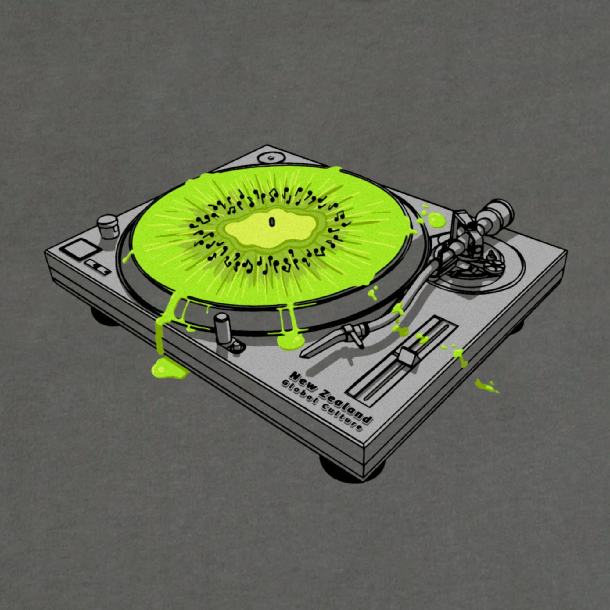 Kiwi Turntable II Mens T-Shirt