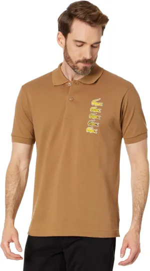 Lacoste Men's Short Sleeve Stacked Timeline Croc Polo Shirt