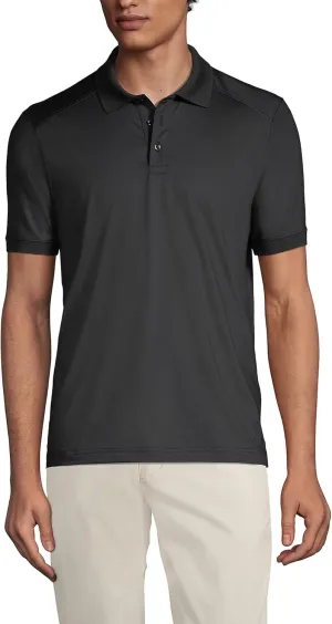 Lands' End Men's Short Sleeve Rapid Dry Active Polo Shirt