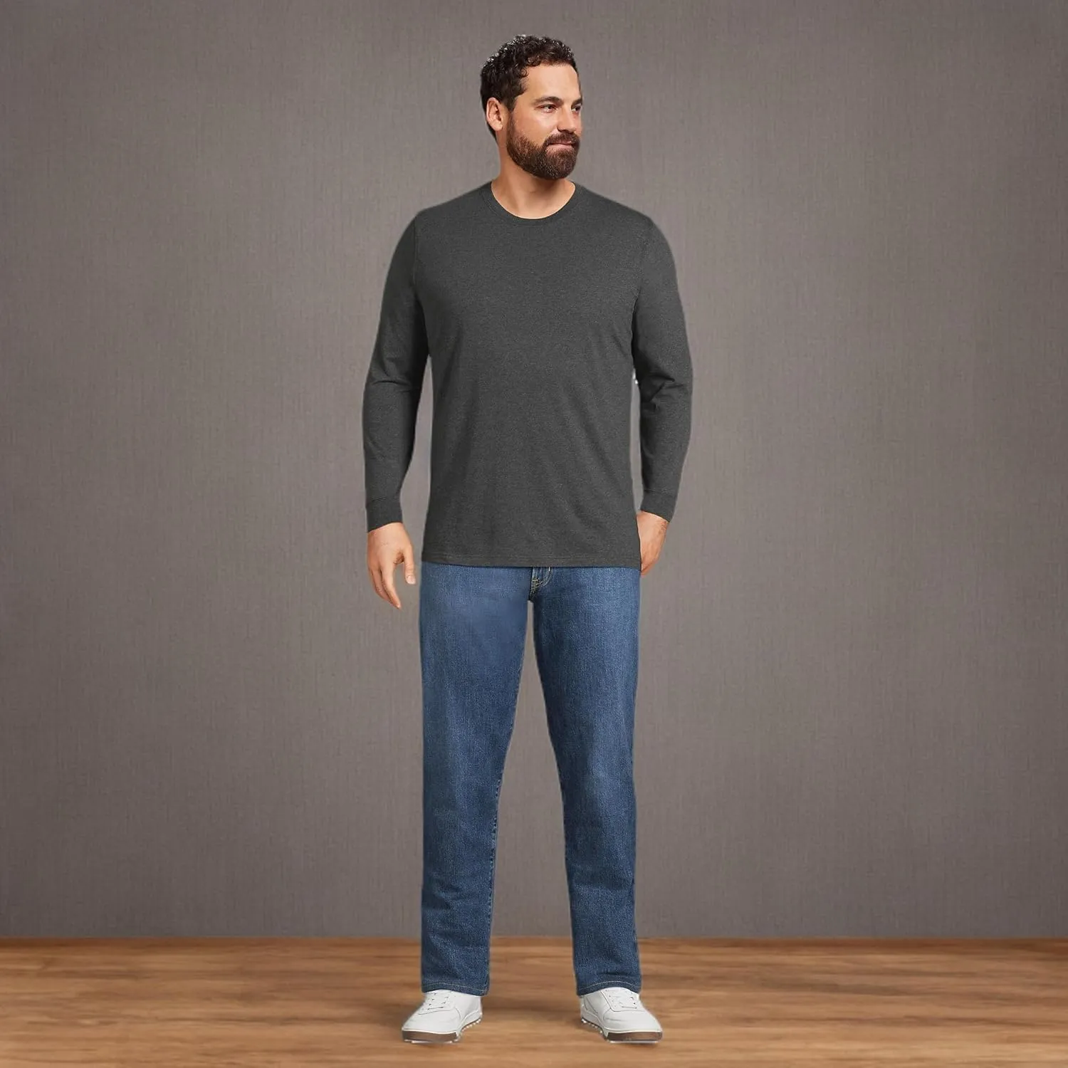 Lands' End Men's Super-T Long Sleeve T-Shirt