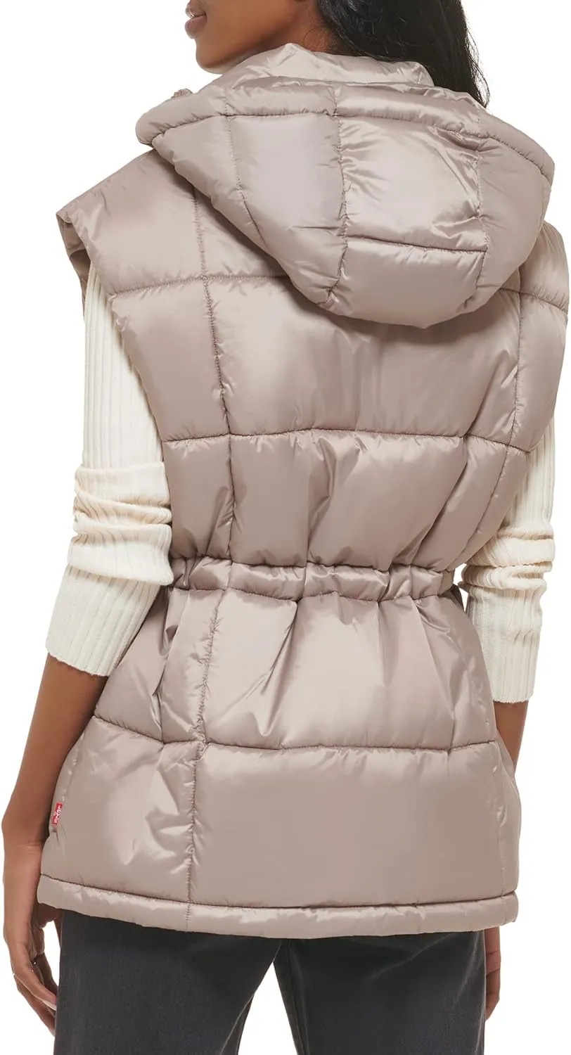 Levi's Women's Quilted Megan Hooded Puffer Jacket