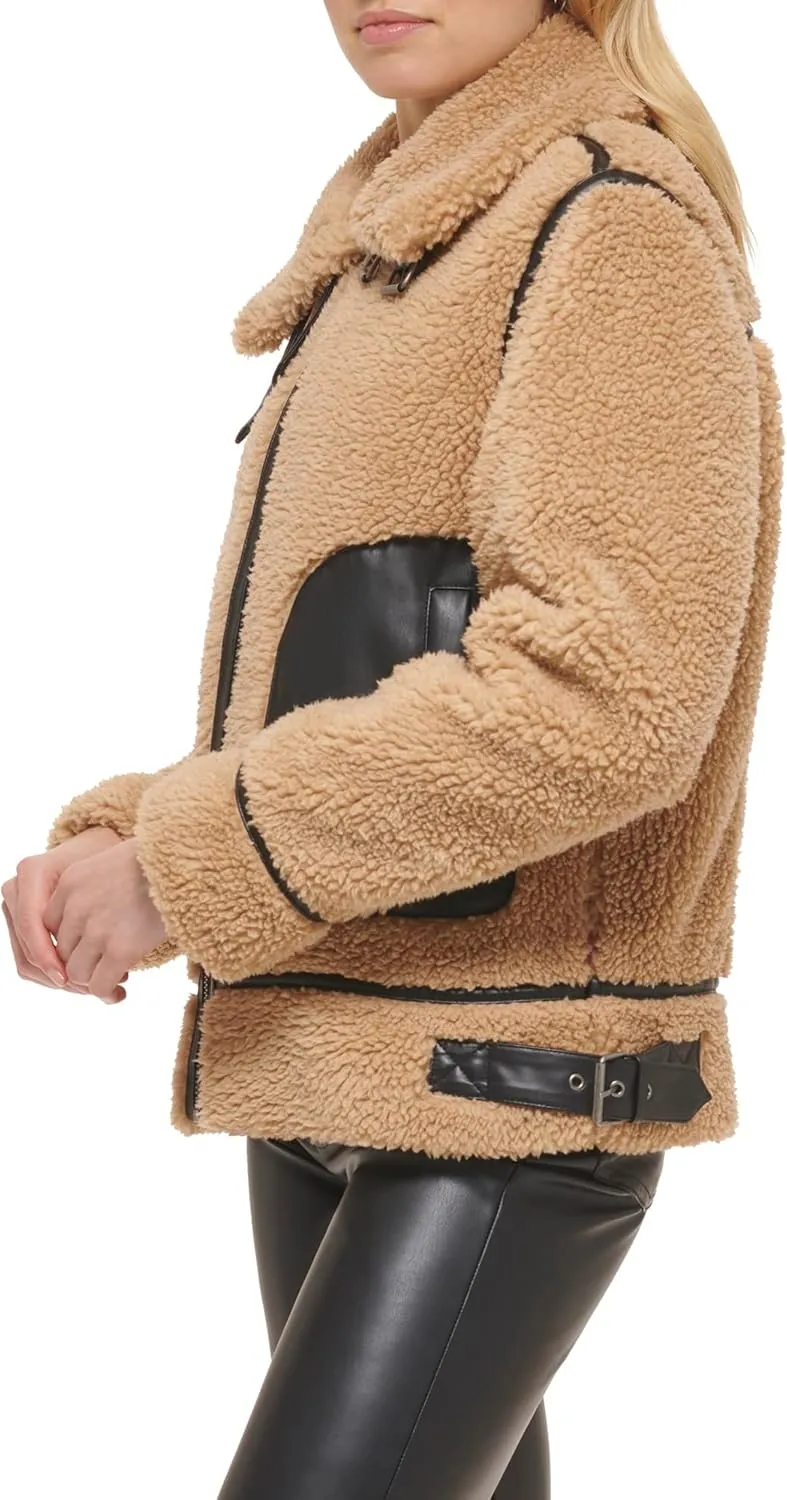 Levi's Women's Sherpa Moto Jacket (Standard & Plus Sizes)