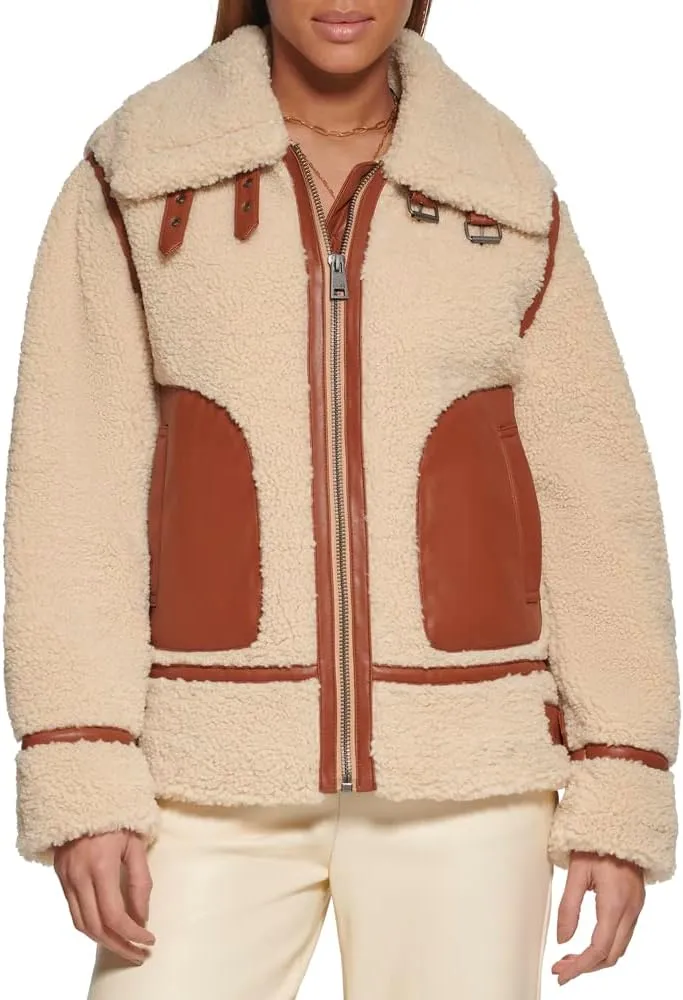 Levi's Women's Sherpa Moto Jacket (Standard & Plus Sizes)