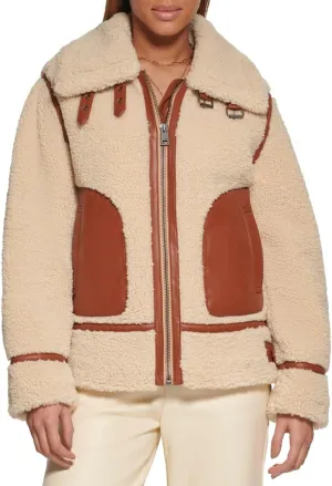 Levi's Women's Sherpa Moto Jacket (Standard & Plus Sizes)