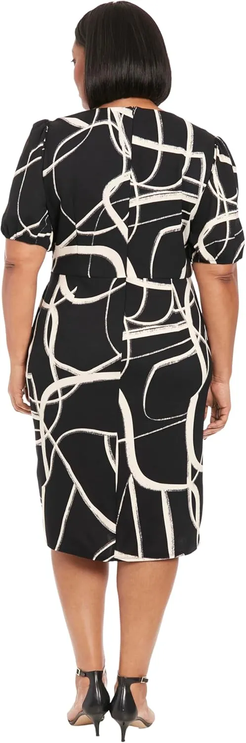 London Times Women's L/S Shirt with Sarong Detail