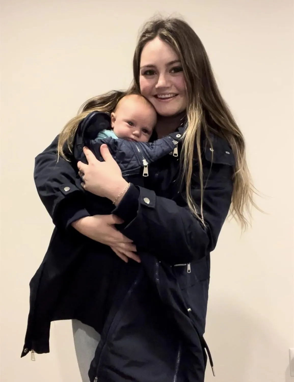 Maacie Maternity 3 in 1 Winter Coat Thicken Quilted Lined Warm Hooded Outwear Long Puffer Down Jacket Parka with Pockets