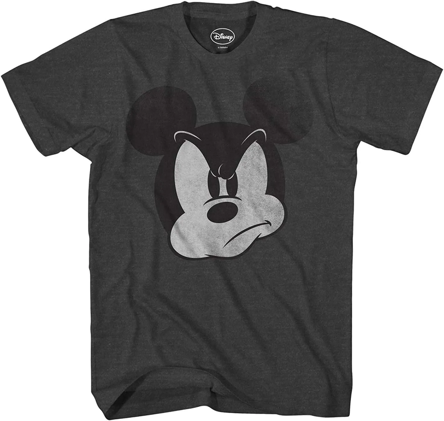 Mad Mickey Mouse Distressed Design T-Shirt for Adults